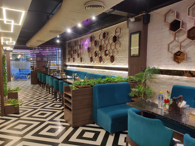 Luxury restaurant interior at Hotel Ranbirs Alambagh with elegant seating
